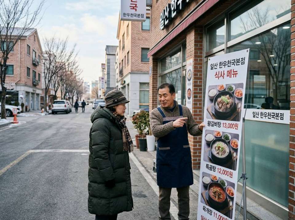 일산 한우천국본점 식사 메뉴 일산 한우천국본점 식사, 든든한 갈비탕과 냉면 메뉴 전격 비교 대표 이미지